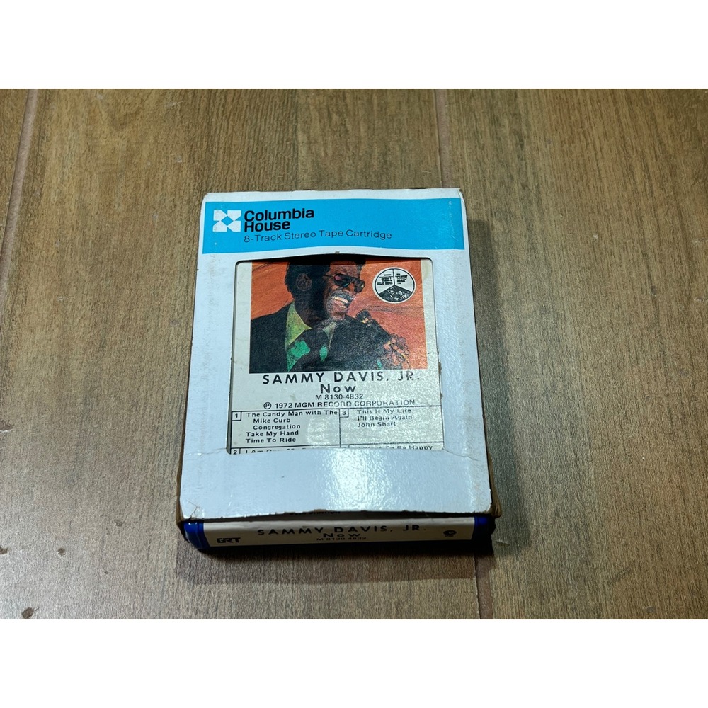 Sammy Davis Jr Now 8-Track Tape The Candy Man Blue Shell MGM M 8130-4832 1972